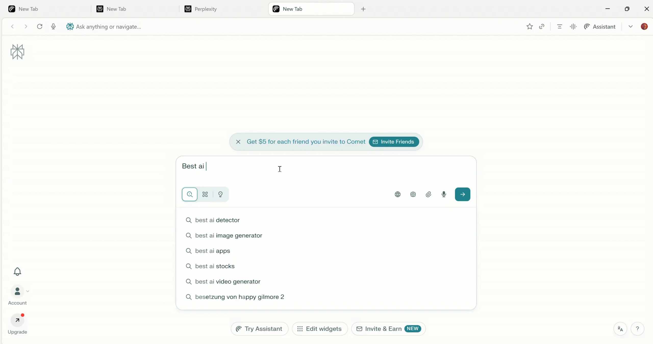 Effectuez une première recherche dans le navigateur